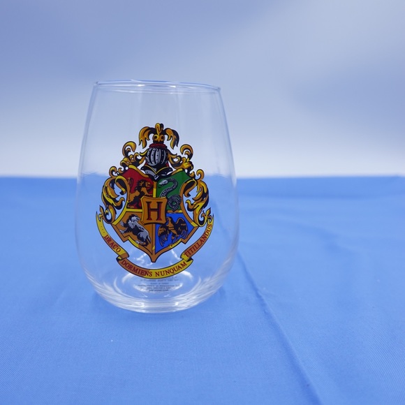 Dining | Hogwarts Stemless Wine Glasses Set Of 2 Harry Potter Drinking ...
